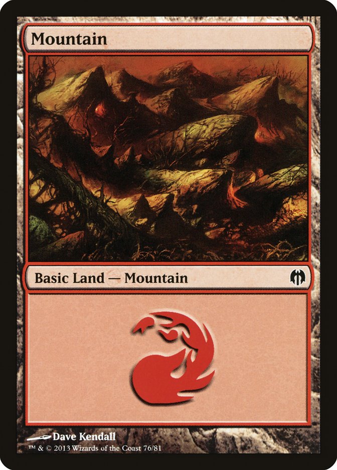 Mountain (76) [Duel Decks: Heroes vs. Monsters] 