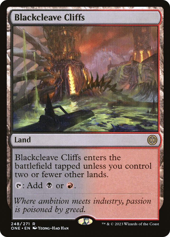 Blackcleave Cliffs [Phyrexia: All Will Be One] 