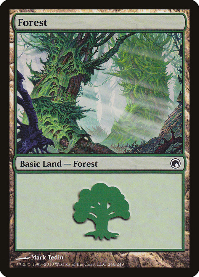 Forest (246) [Scars of Mirrodin] 