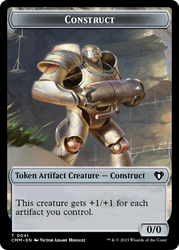 Thopter // Construct (41) Double-Sided Token [Commander Masters Tokens] 
