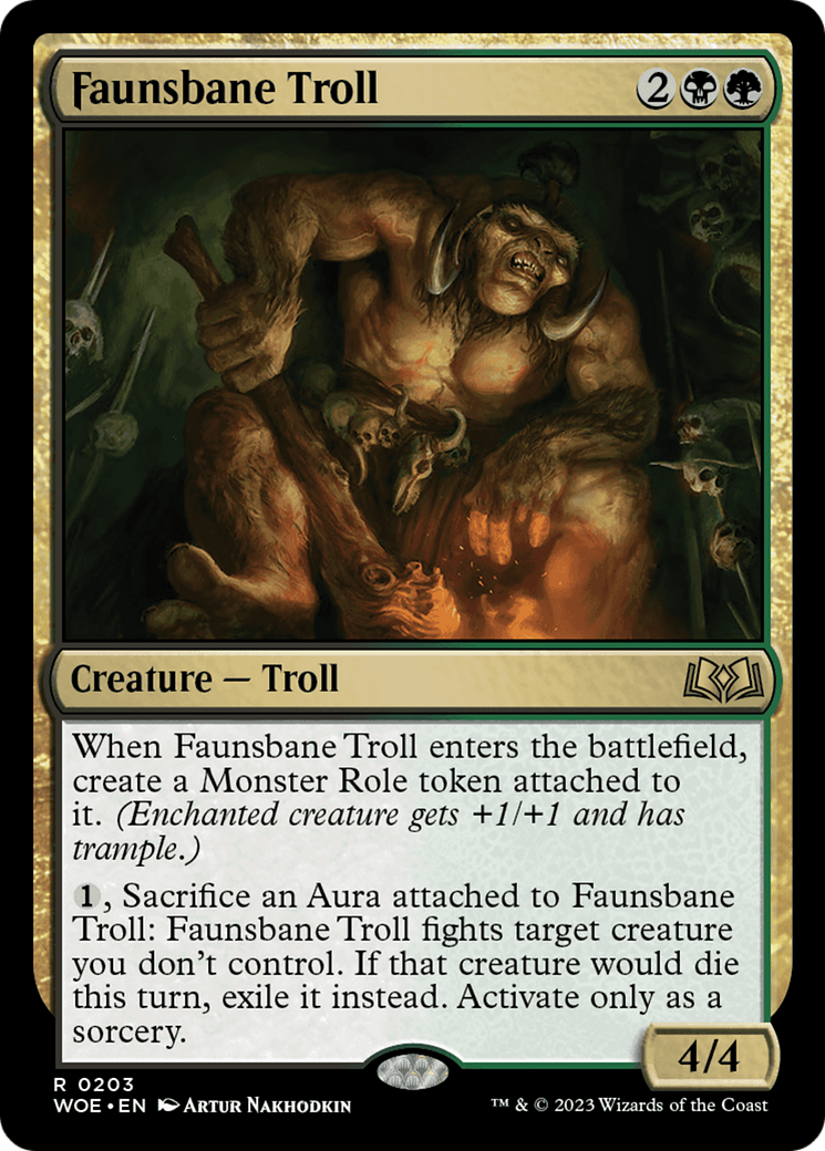 Faunsbane Troll [Wilds of Eldraine] 