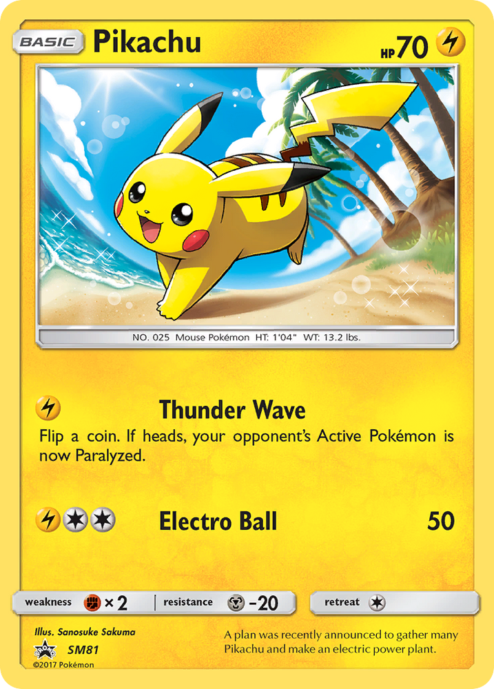 Pikachu (SM81) [Sun &amp; Moon: Black Star Promos] 