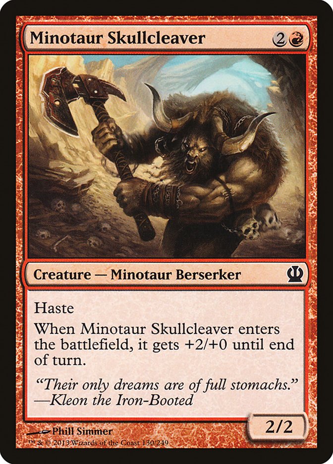 Minotaur Skullcleaver [Theros] 