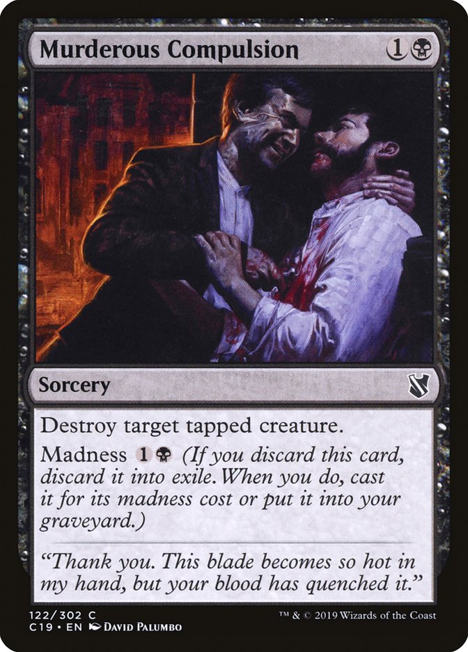 Murderous Compulsion [Commander 2019] 