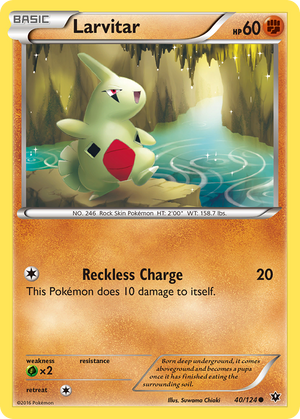 Larvitar (40/124) [XY: Fates Collide] 