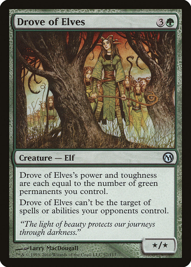 Drove of Elves [Duels of the Planeswalkers] 