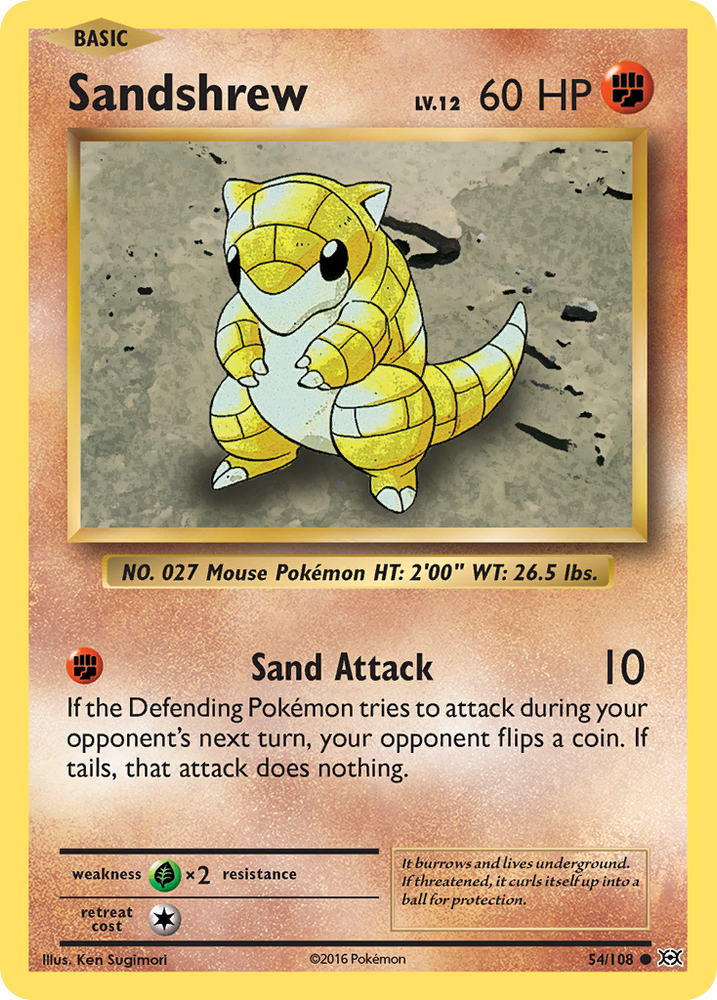 Sandshrew (54/108) [XY: Evolutions] 