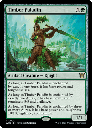 Timber Paladin [Wilds of Eldraine Commander] 