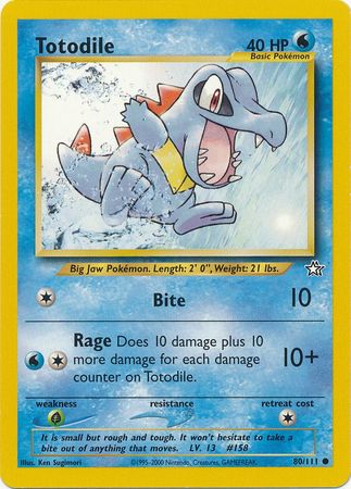 Totodile (80/111) [Neo Genesis Unlimited] 