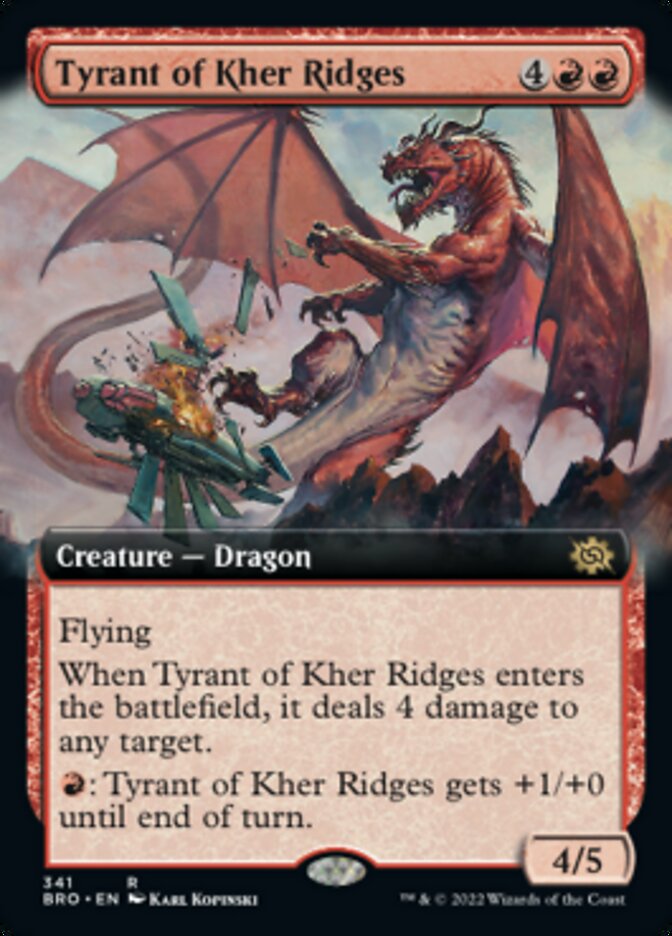 Tyrant of Kher Ridges (Extended Art) [The Brothers' War] 