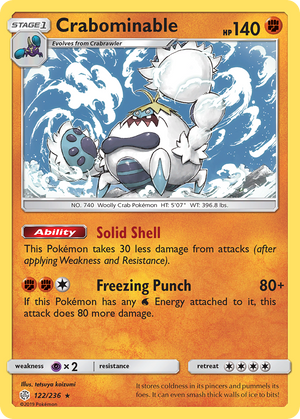 Crabominable (122/236) [Sun &amp; Moon: Cosmic Eclipse] 