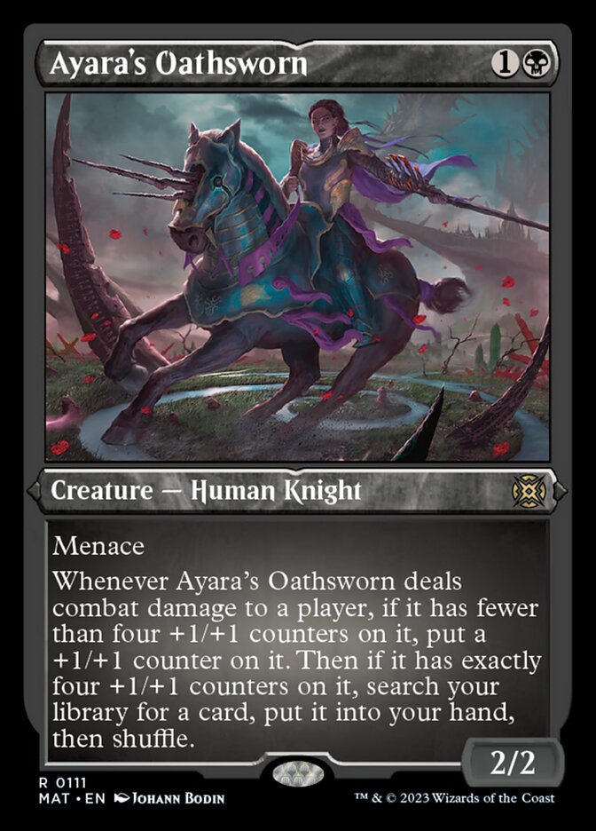 Ayara's Oathsworn (Foil Etched) [March of the Machine: The Aftermath] 