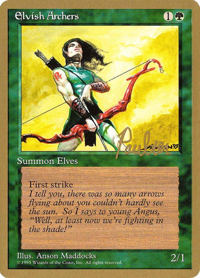 Elvish Archers (Preston Poulter) [Pro Tour Collector Set] 