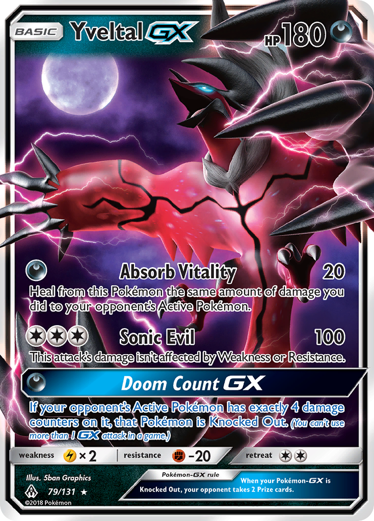 Yveltal GX (79/131) [Sun & Moon: Forbidden Light]