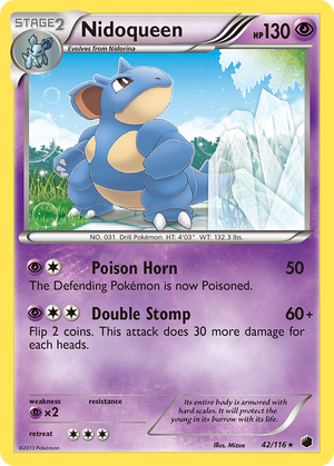 Nidoqueen (42/116) [Black &amp; White: Plasma Freeze] 