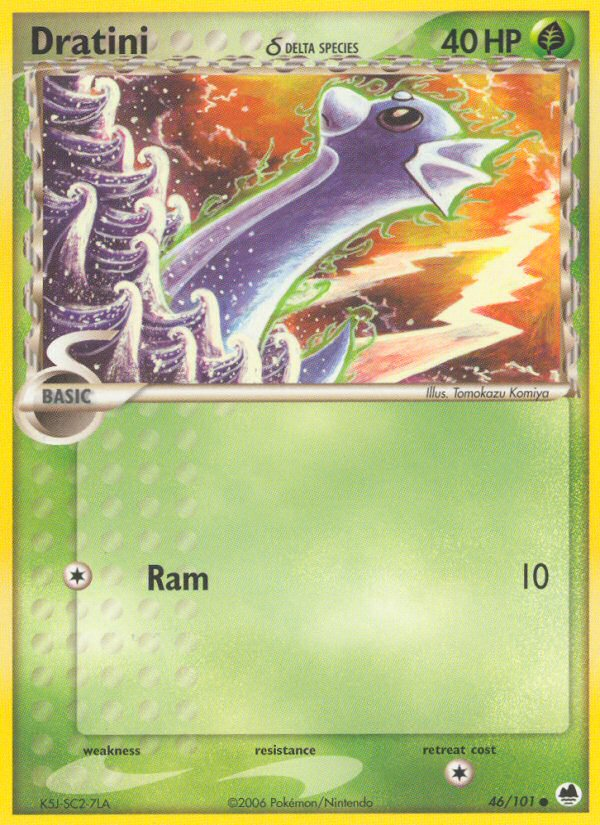 Dratini (46/101) (Delta Species) [EX: Dragon Frontiers] 