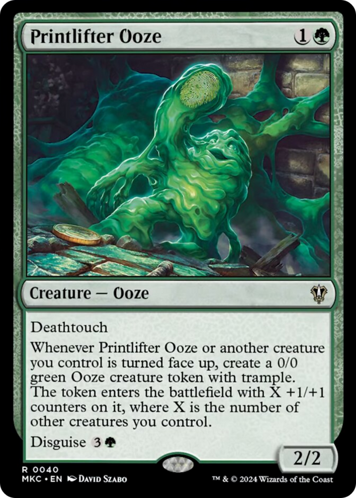 Printlifter Ooze [Murders at Karlov Manor Commander] 