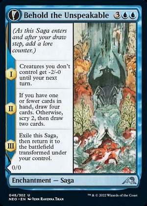 Behold the Unspeakable // Vision of the Unspeakable [Kamigawa: Neon Dynasty] 