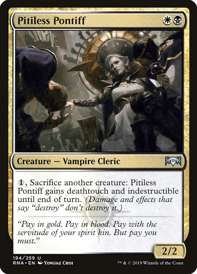 Pitiless Pontiff [Ravnica Allegiance] 