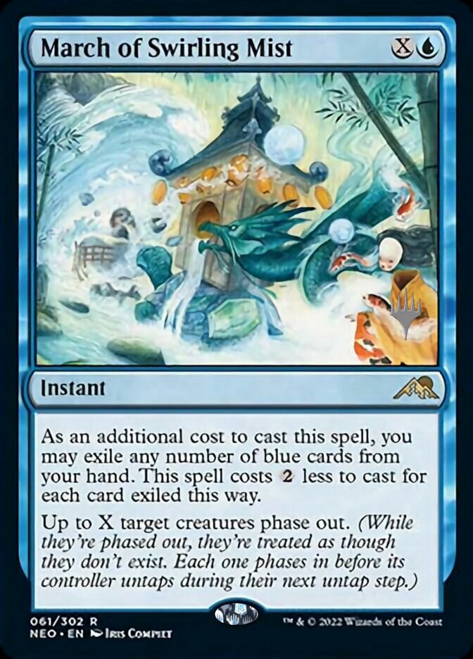 March of Swirling Mist (Promo Pack) [Kamigawa: Neon Dynasty Promos] 