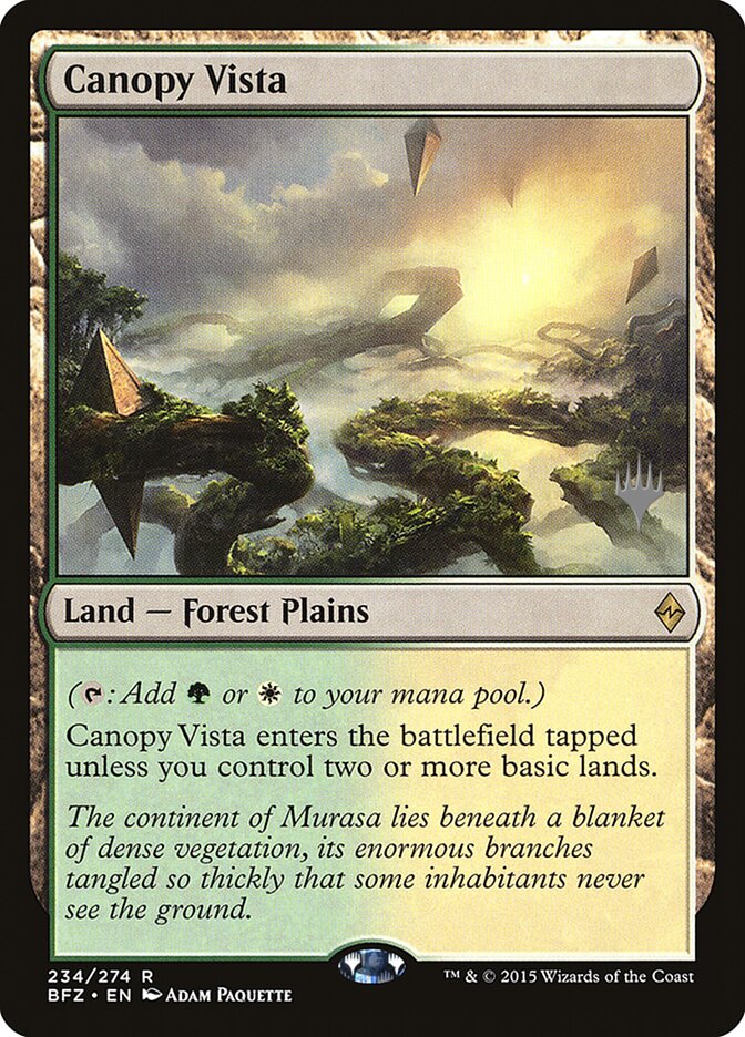 Canopy Vista [Battle for Zendikar Promos] 