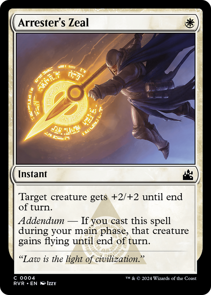 Arrest's Zeal [Ravnica Remastered] 