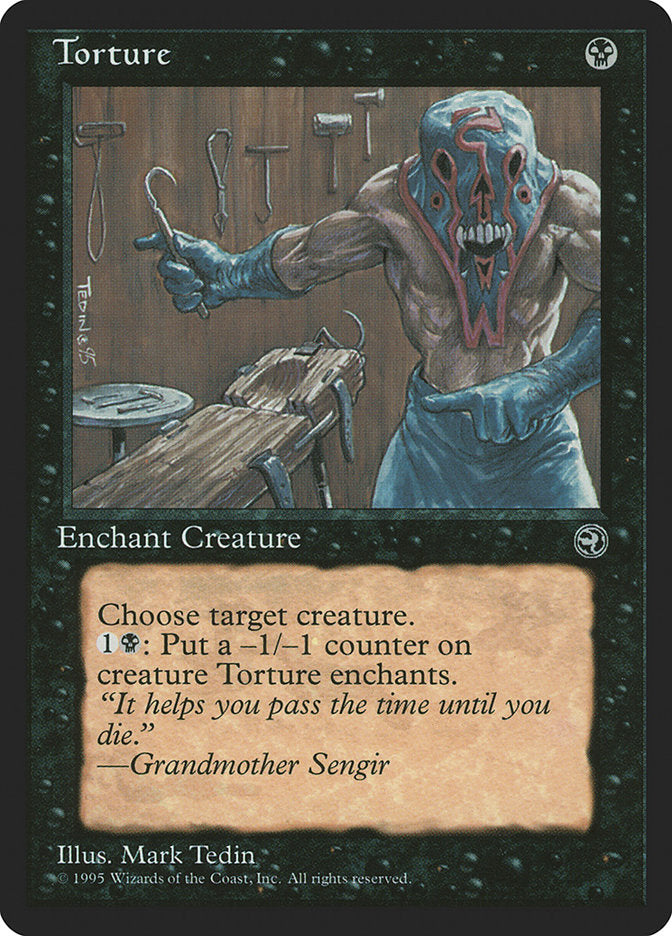 Torture (Grandmother Sengir Flavor Text) [Homelands] 