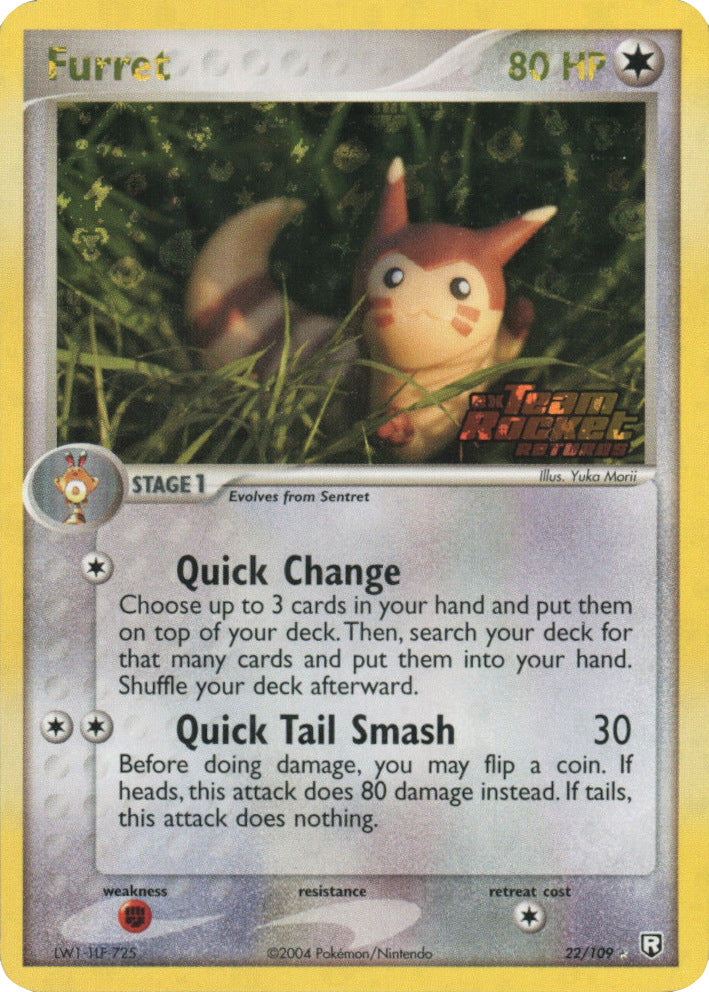 Furret (22/109) (Stamped) [EX: Team Rocket Returns]