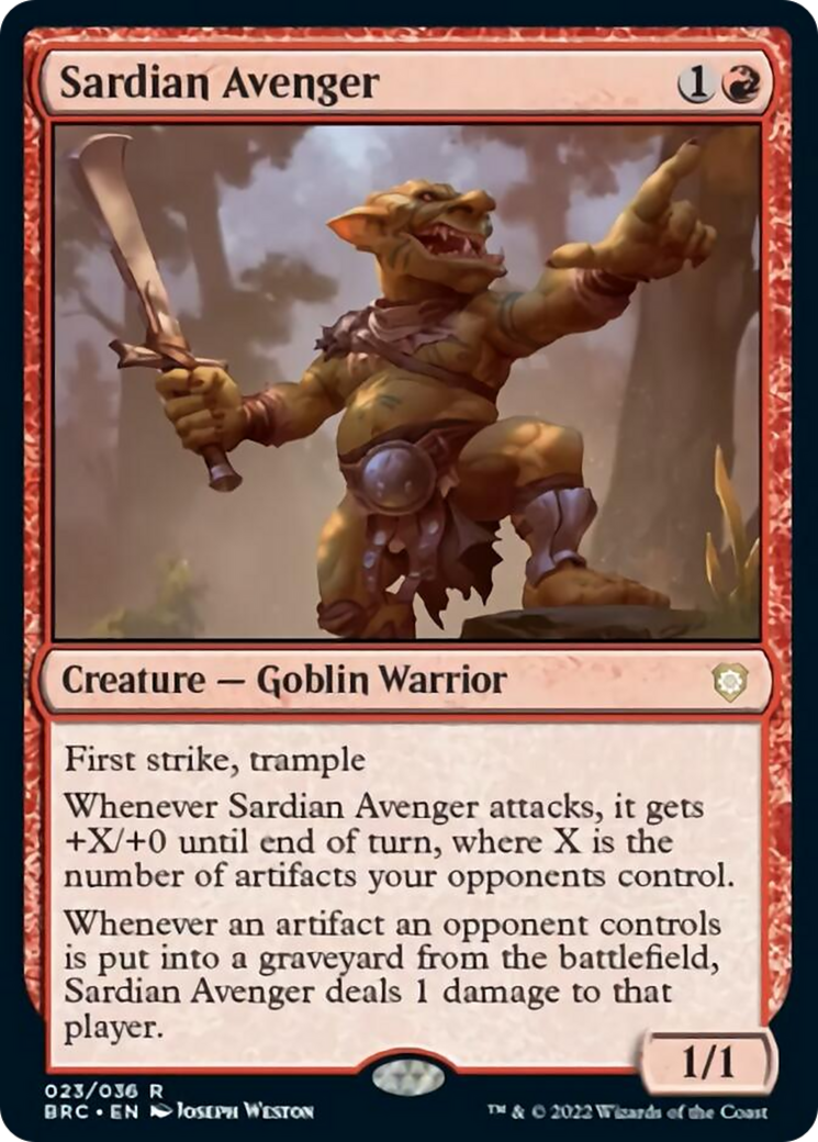 Sardian Avenger [The Brothers' War Commander] 