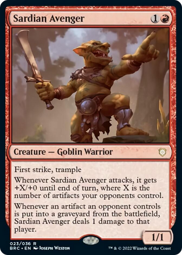 Sardian Avenger [The Brothers' War Commander] 