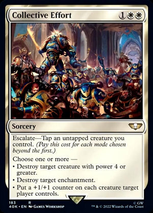 Collective Effort (Surge Foil) [Warhammer 40,000] 
