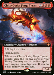 Chiss-Goria, Forge Tyrant (Extended Art) [Phyrexia: All Will Be One Commander] 