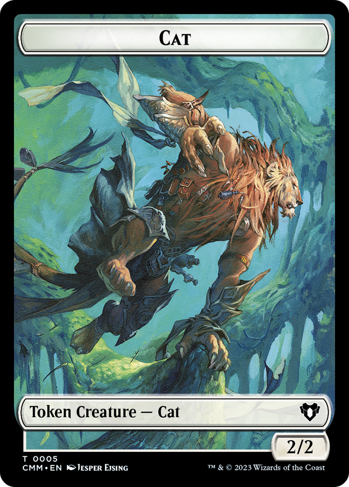 Treasure // Cat (0005) Double-Sided Token [Commander Masters Tokens] 