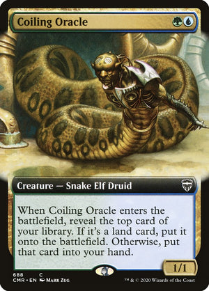 Coiling Oracle (Extended Art) [Commander Legends] 