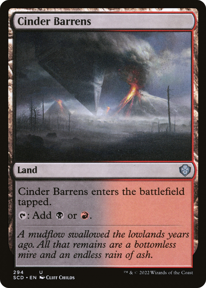 Cinder Barrens [Starter Commander Decks] 