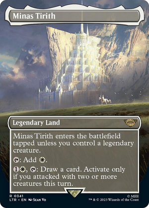 Minas Tirith (Borderless Alternate Art) (341) [The Lord of the Rings: Tales of Middle-Earth] 
