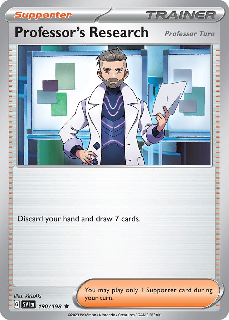 Professor's Research (190/198) (Theme Deck Exclusive) [Scarlet & Violet: Base Set] 