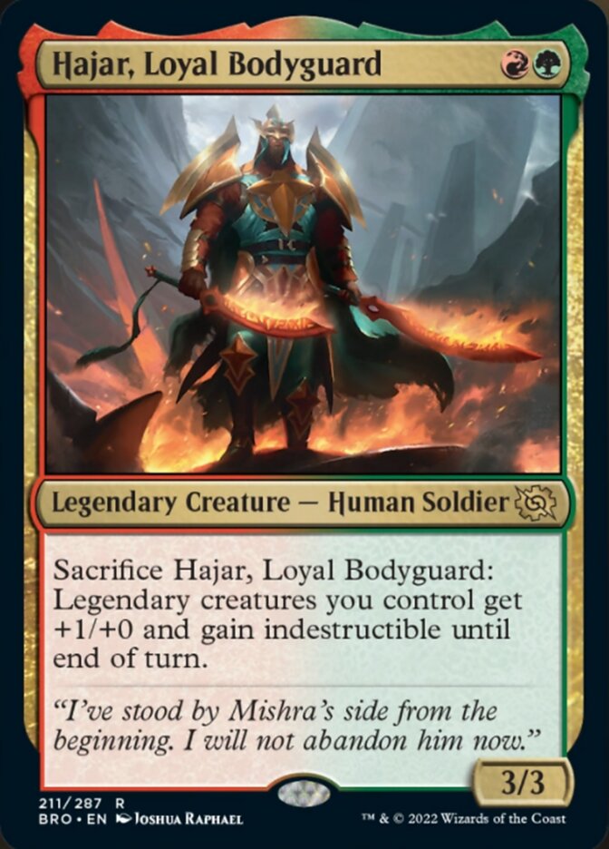 Hajar, Loyal Bodyguard [The Brothers' War] 