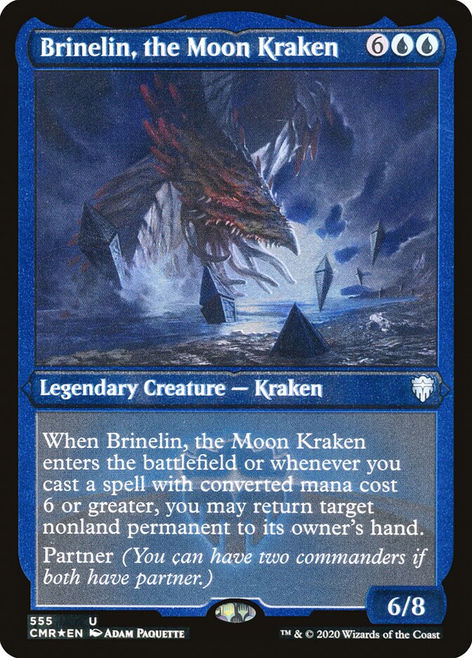 Brinelin, the Moon Kraken (Etched) [Commander Legends] 