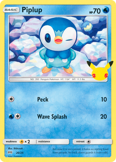 Piplup (20/25) [McDonald's 25th Anniversary] 