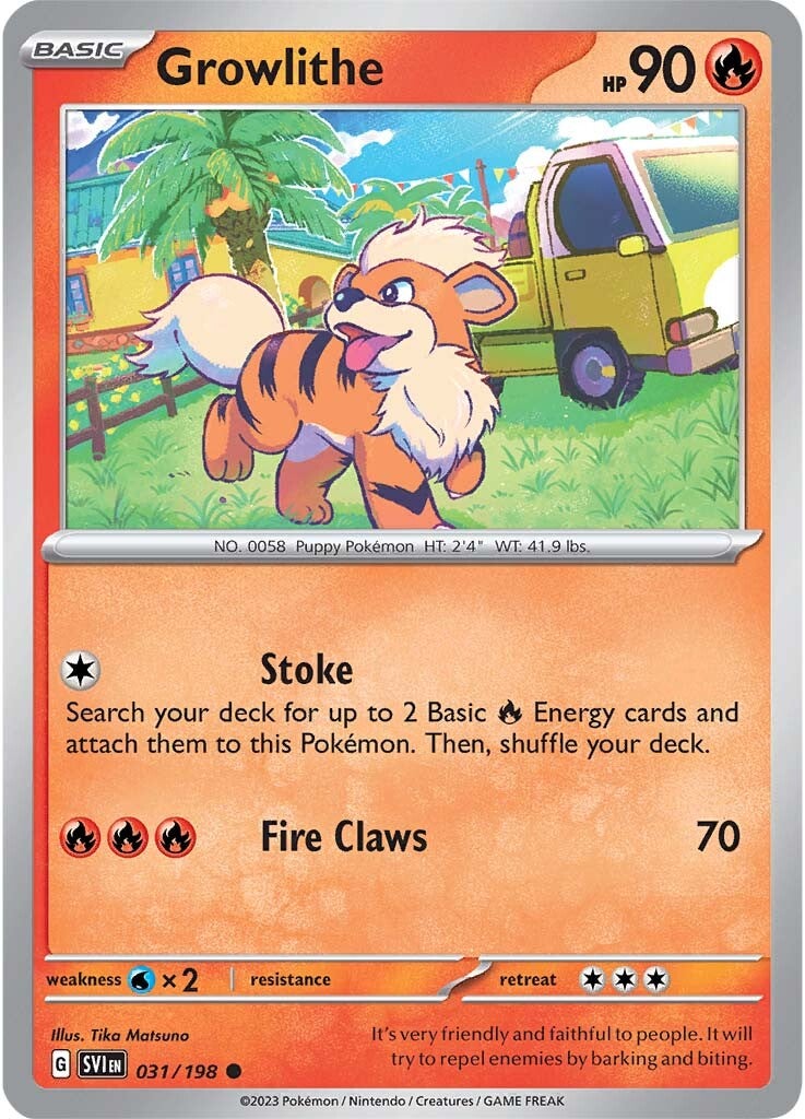 Growlithe (031/198) [Scarlet & Violet: Base Set] 