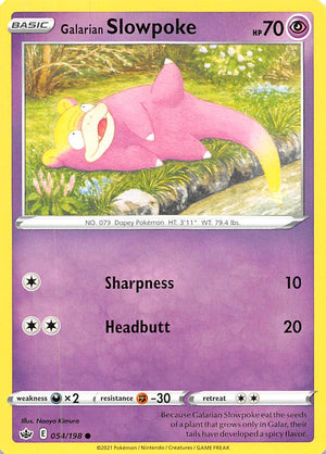 Galarian Slowpoke (054/198) [Sword & Shield: Chilling Reign]