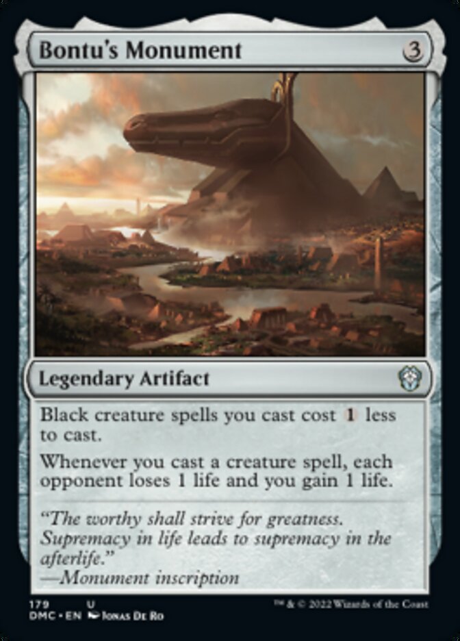 Bontu's Monument [Dominaria United Commander] 