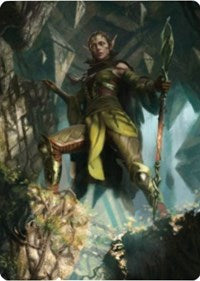 Nissa of Shadowed Boughs 1 Art Card [Zendikar Rising Art Series] 