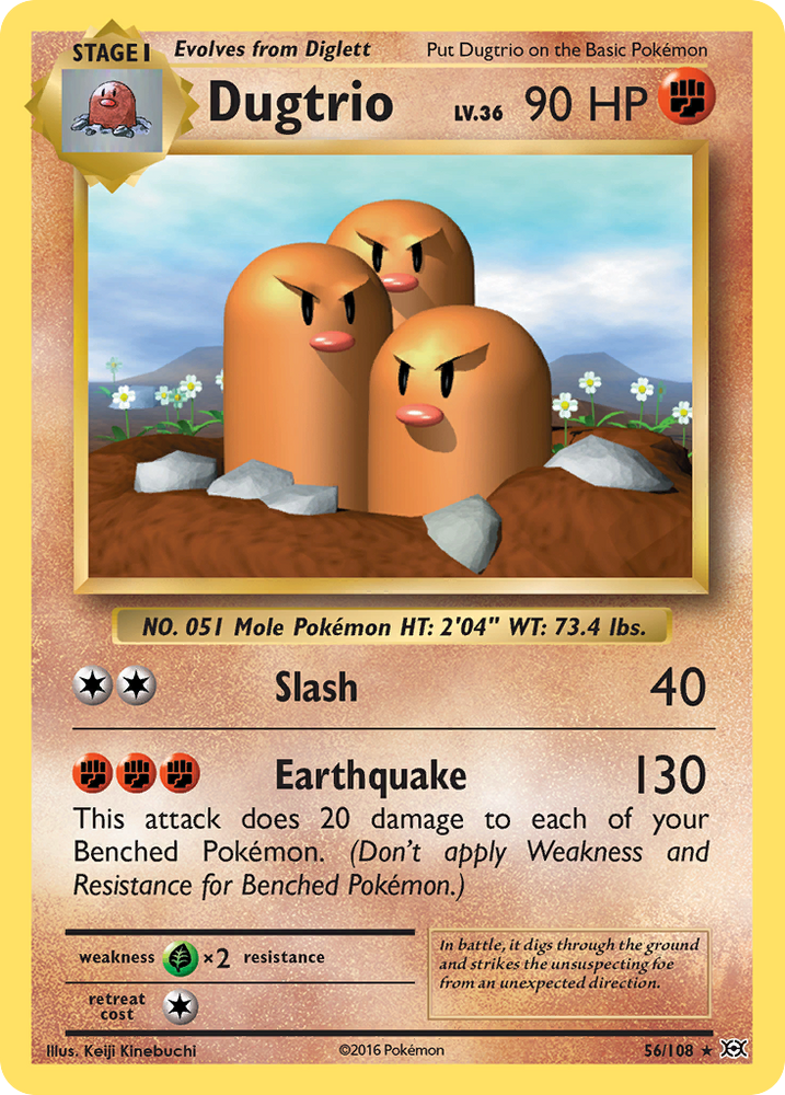 Dugtrio (56/108) [XY: Evolutions] 