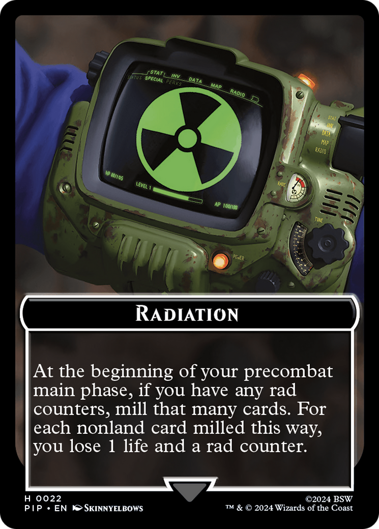 Radiation // Copy Double-Sided Token [Fallout Tokens] 