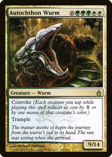 Autochthon Wurm [Ravnica: City of Guilds] 