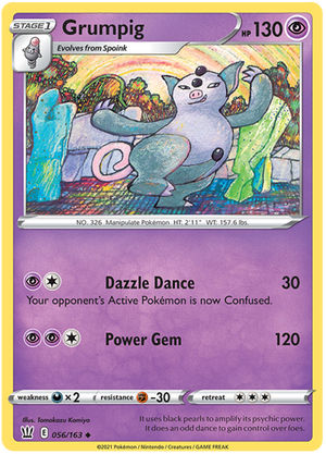Grumpig (056/163) [Sword &amp; Shield: Battle Styles] 