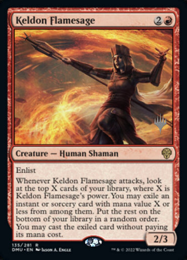 Keldon Flamesage (Promo Pack) [Dominaria United Promos] 