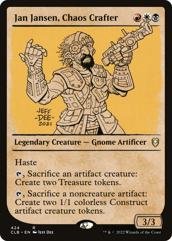 Jan Jansen, Chaos Crafter (Showcase) [Commander Legends: Battle for Baldur's Gate] 